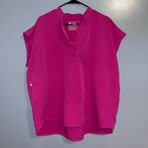 FIGS - Women’s Raspberry Sorbet Scrub Top & Petite Joggers XL